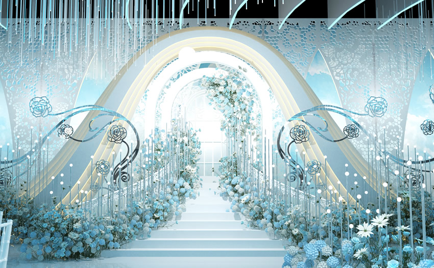 平度釡香烙馍村水晶厅效果展示